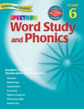 book Spectrum Word Study and Phonics, Grade 6