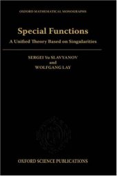 book Special Functions: A Unified Theory Based on Singularities