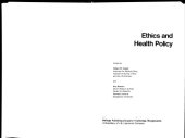 book Ethics and Health Policy