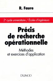 book Precis de recherche operationnelle : Methodes et exercices