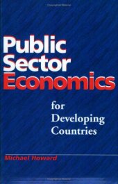 book Public Sector Economics For Developing Countries