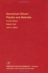 book Germanium Silicon: Physics and Materials