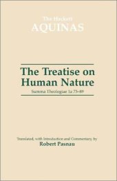 book Treatise on Human Nature: Summa Theologiae 1A 75-89 (The Hackett Aquinas Project)