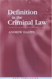 book Definition In The Criminal Law