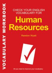 book Check Your English Vocabulary for Human Resources (Check Your Vocabulary)