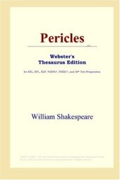 book Pericles (Webster's Thesaurus Edition)