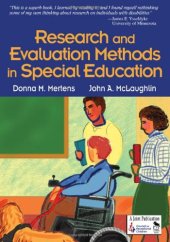 book Research and Evaluation Methods in Special Education