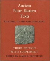 book Ancient Near Eastern Texts Relating to the Old Testament (3rd edition with Supplement)