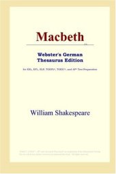 book Macbeth (Webster's German Thesaurus Edition)