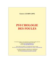 book Psychologie des foules