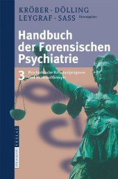 book Handbuch der forensischen Psychiatrie: Band 3: Psychiatrische Kriminalprognose und Kriminaltherapie (German Edition)