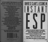 book David St. Clair's Lessons in Instant ESP (Signet)