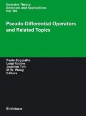 book Pseudo-Differential Operators and Related Topics