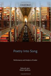 book Poetry into Song: Performance and Analysis of Lieder