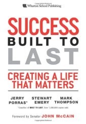 book Success Built to Last: Creating a Life that Matters