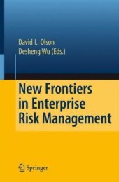 book New Frontiers in Enterprise Risk Management