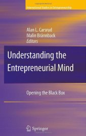 book Understanding the Entrepreneurial Mind: Opening the Black Box