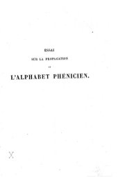 book Essai sur la propagation de l’alphabet phenicien dans l’ancien monde – vol. 2