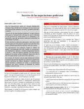 book Resumen - Secretos de las negociaciones poderosas