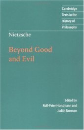 book Beyond Good and Evil: Prelude to a Philosophy of the Future