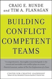 book Building Conflict Competent Teams (J-B CCL (Center for Creative Leadership))