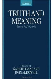 book Truth and Meaning: Essays in Semantics