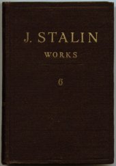 book J. Stalin Works (1924, Volume 6)