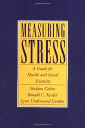 book Measuring Stress: A Guide for Health and Social Scientists