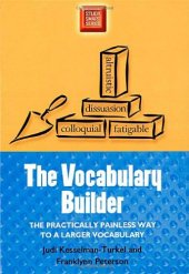 book The Vocabulary Builder: The Practically Painless Way to a Larger Vocabulary (Study Smart Series)