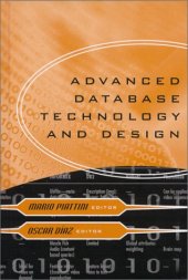 book Advanced Database Technology and Design (Artech House Computer Library)