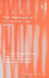 book The Yearbook of Consumer Law 2008 (Markets and the Law)