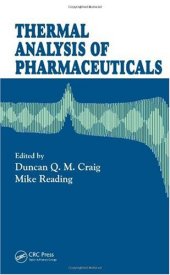 book Thermal Analysis of Pharmaceuticals