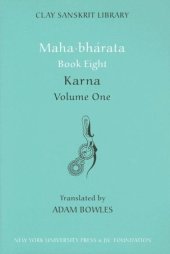 book Mahabharata Book Eight: Karna, Volume One (Clay Sanskrit Library)