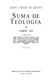 book Suma de teologia; TOMO 2: Parte I-II.