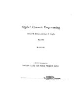 book Applied Dynamic Programming