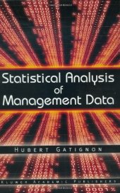 book Statistical Analysis of Management Data