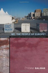 book We, the People of Europe?: Reflections on Transnational Citizenship (Translation Transnation)