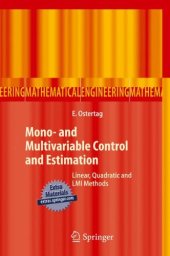 book Mono- and Multivariable Control and Estimation: Linear, Quadratic and LMI Methods