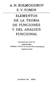 book Elementos de la teoria de funciones y del analisis funcional