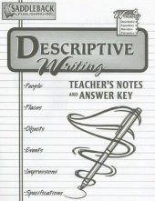 book Descriptive Teacher Notes (Writing 4 Series)