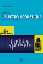 book Precis d'electro-acoustique : Prise de son et reproduction