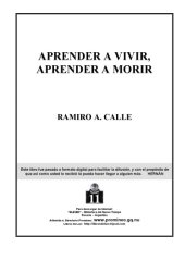 book Aprender a vivir, aprender a morir