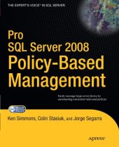 book Pro SQL Server 2008 Policy-Based Management (Expert's Voice in SQL Server)