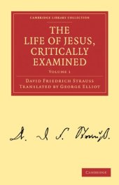 book The Life of Jesus, Critically Examined