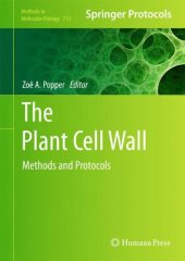 book The Plant Cell Wall: Methods and Protocols