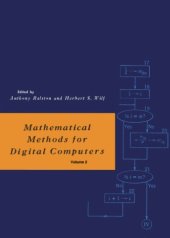 book Mathematical Methods for Digital Computers, Volume 2