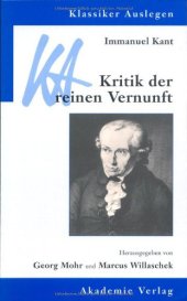 book Immanuel Kant: Kritik der reinen Vernunft (Klassiker Auslegen)