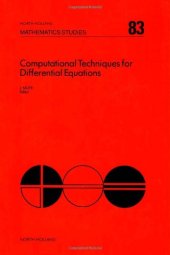 book Computational Techniques for Differentail Equations