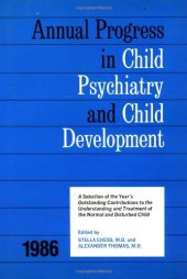 book 1986 Annual Progress In Child Psychiatry