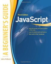 book JavaScript, A Beginner's Guide, Third Edition (Beginner's Guide  (Osborne Mcgraw Hill))